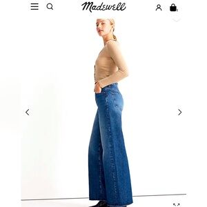 Madewell Super Wide Leg Jeans 33 NWT